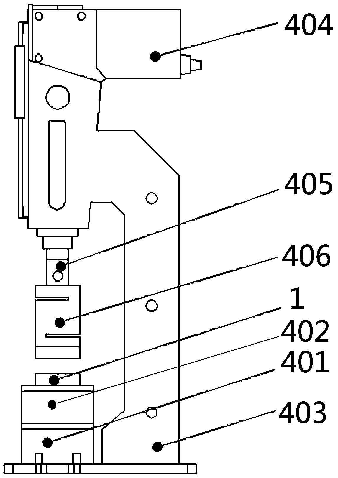 Method and device for measuring deformation strain gradient of component