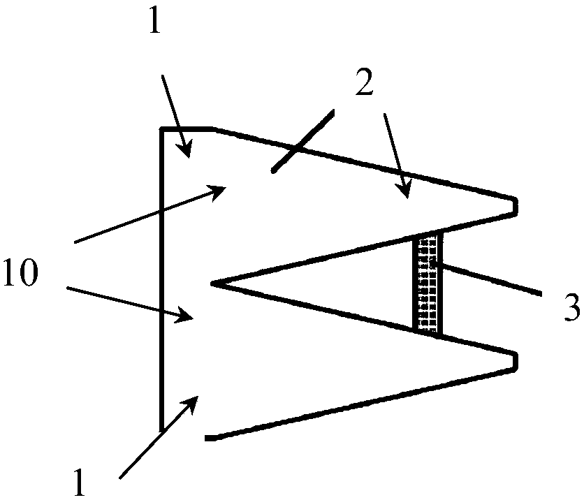 Compound-type sound-absorbing wedge