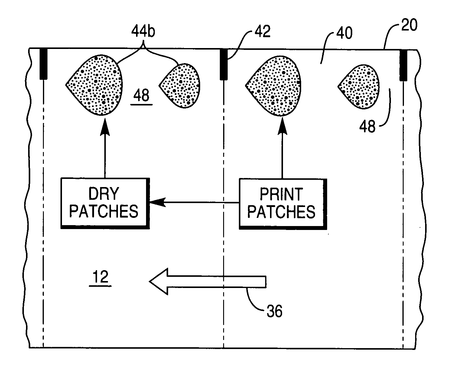 Idle registered label roll