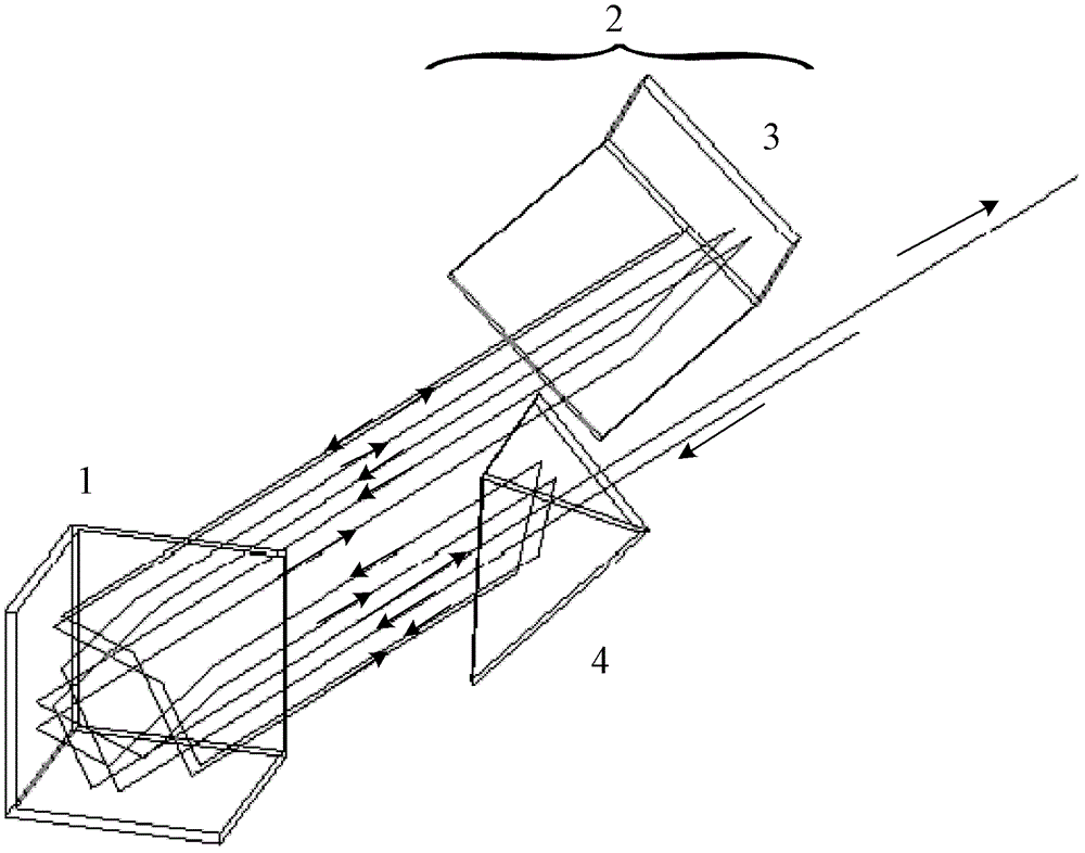 A multi-optical path method and device for realizing multiple optical paths and changing the number of optical paths