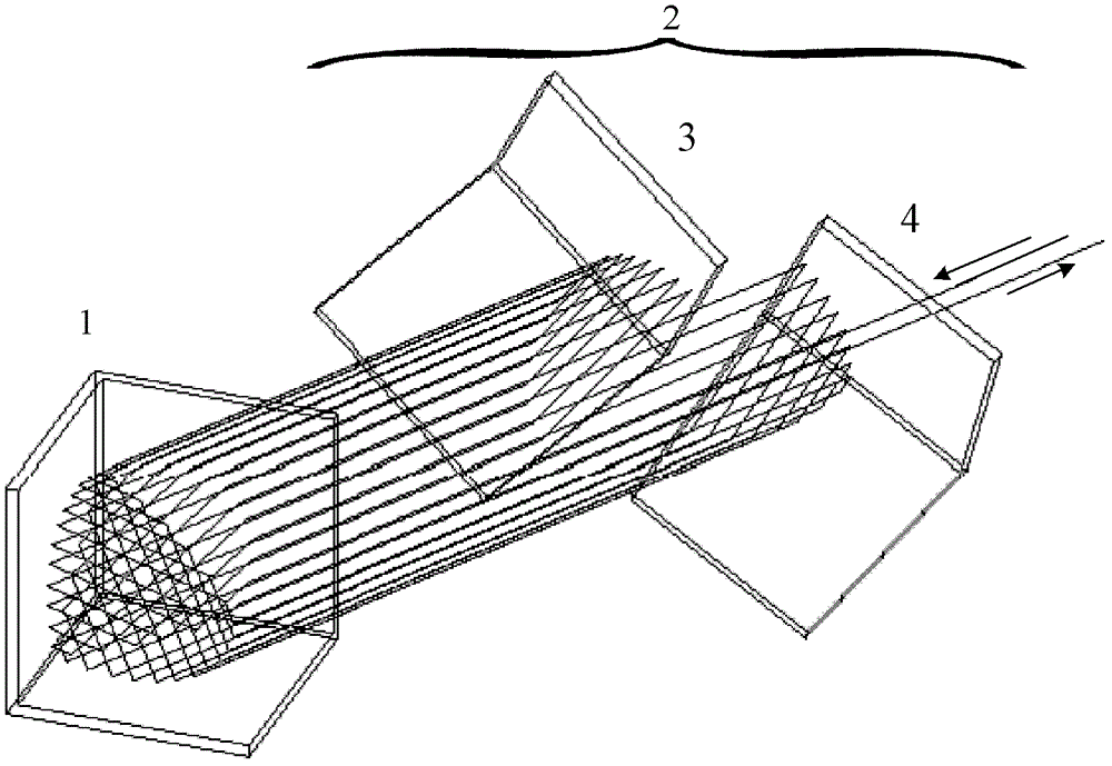 A multi-optical path method and device for realizing multiple optical paths and changing the number of optical paths