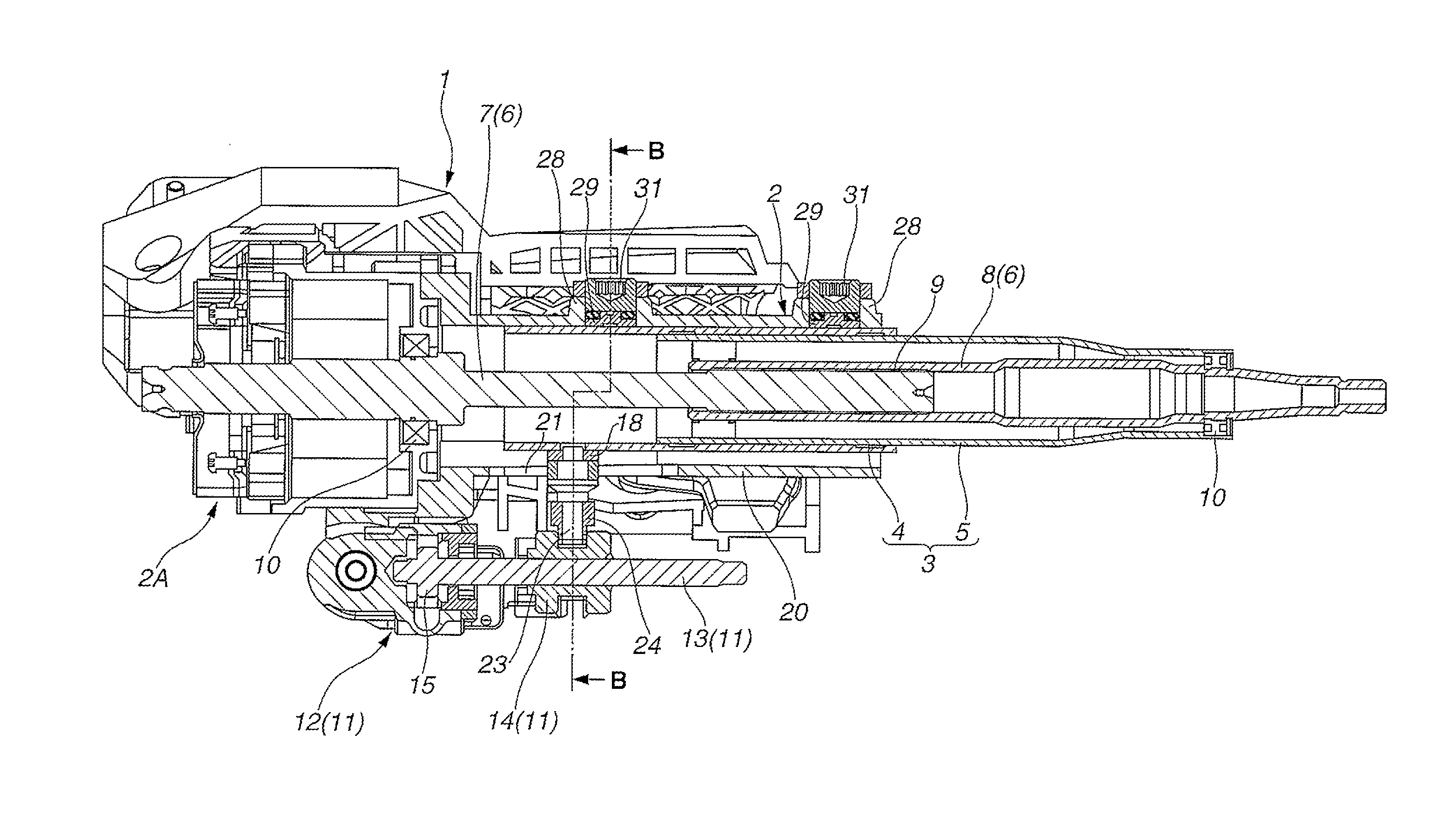 Electrically-driven steering column apparatus