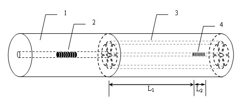 A microstructure fiber Bragg grating gas sensor and its detection device