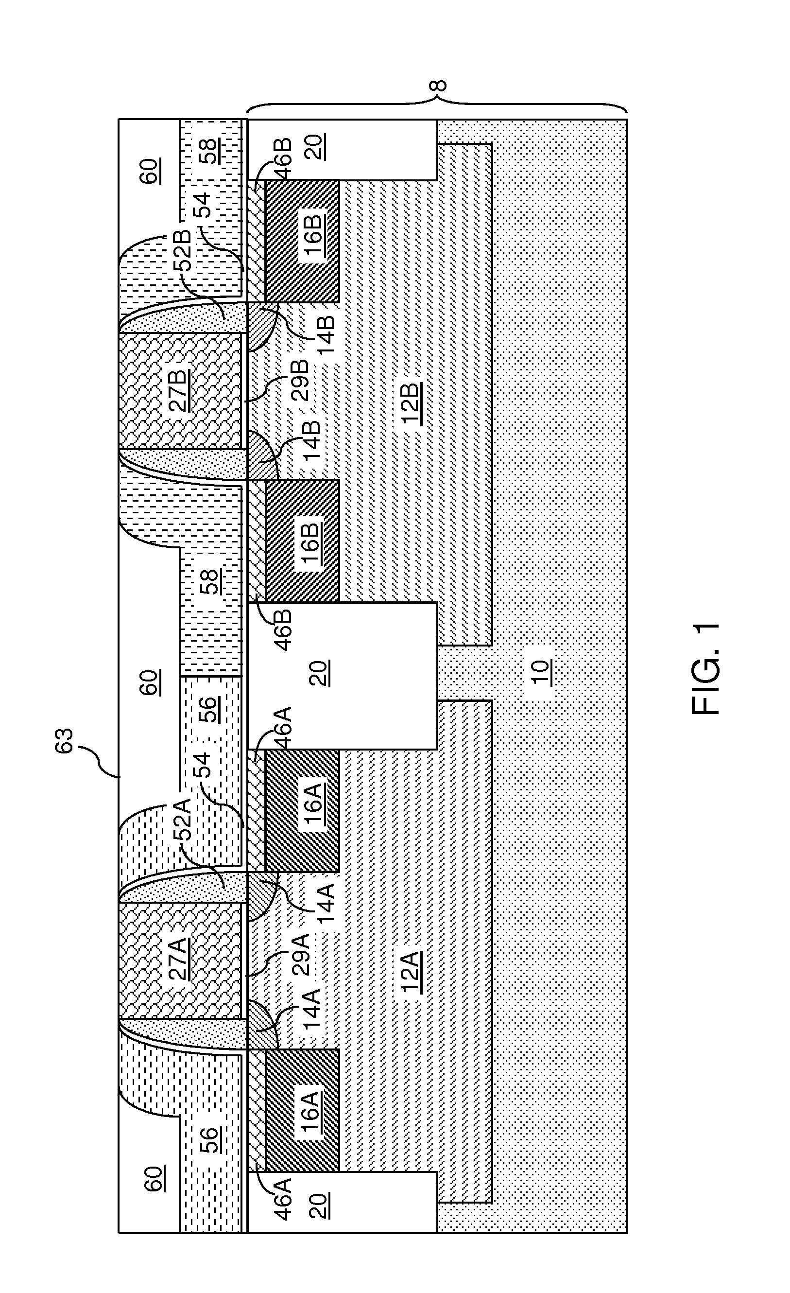 Replacement gate with reduced gate leakage current