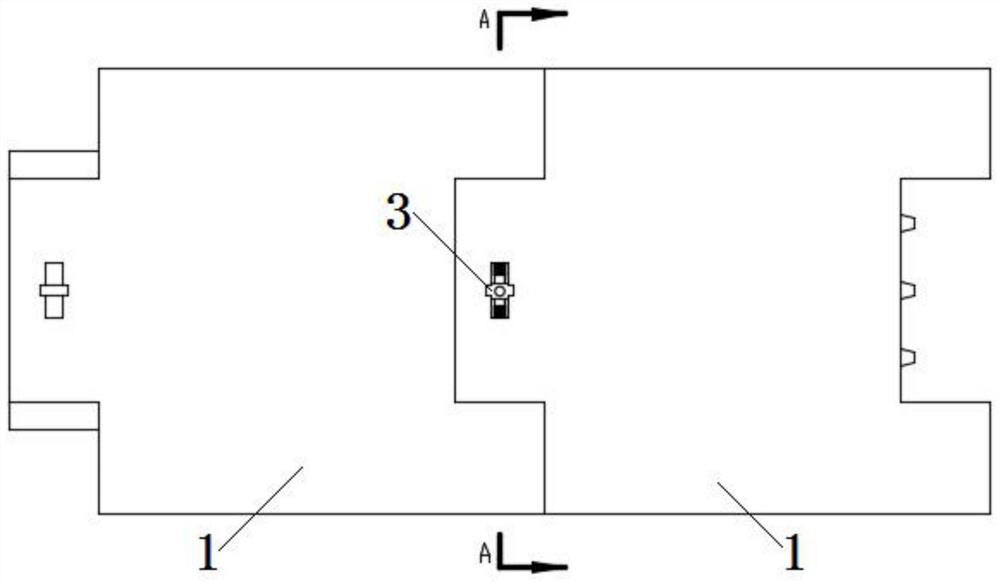 An assembled and combined partition wall structure