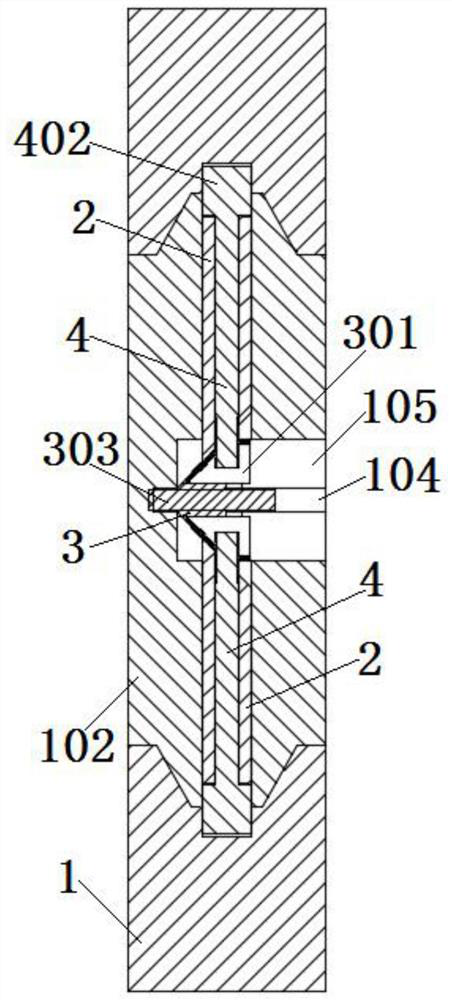 An assembled and combined partition wall structure