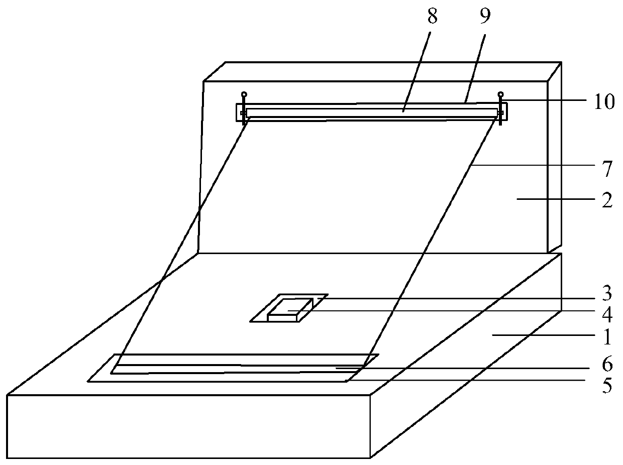 Holographic projection device based on cloud bim platform