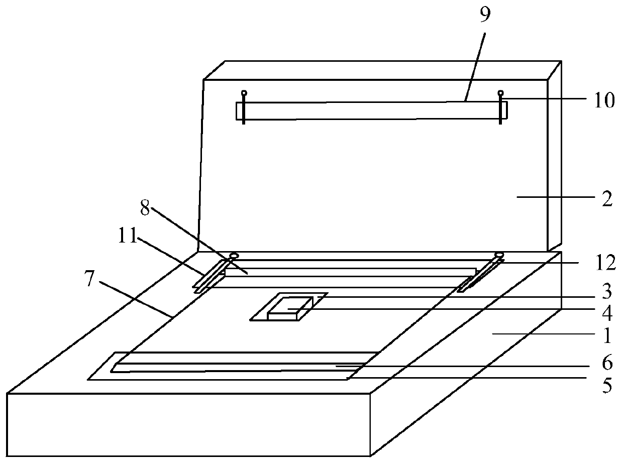 Holographic projection device based on cloud bim platform