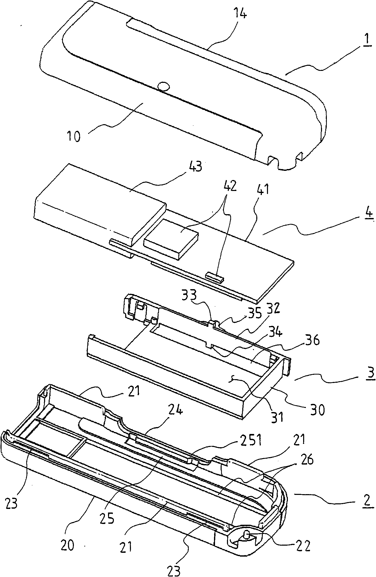 Telescopic structure of portable U disk