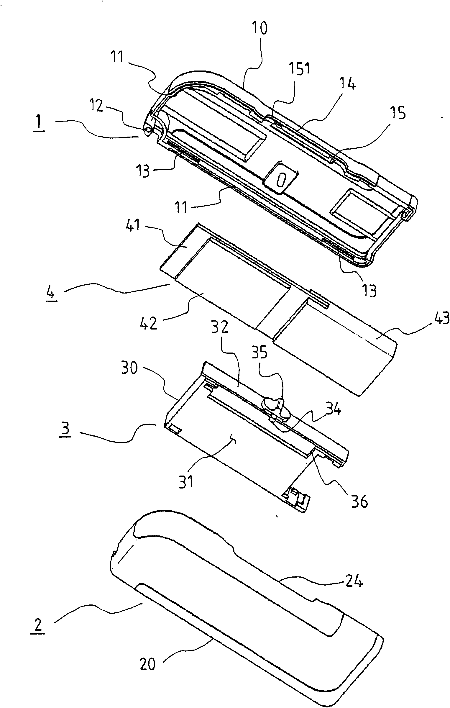 Telescopic structure of portable U disk