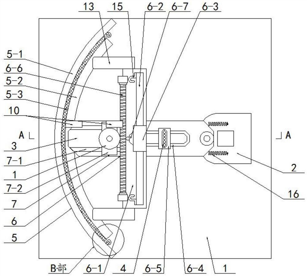 A clamping transmission device for finishing a positioning pin