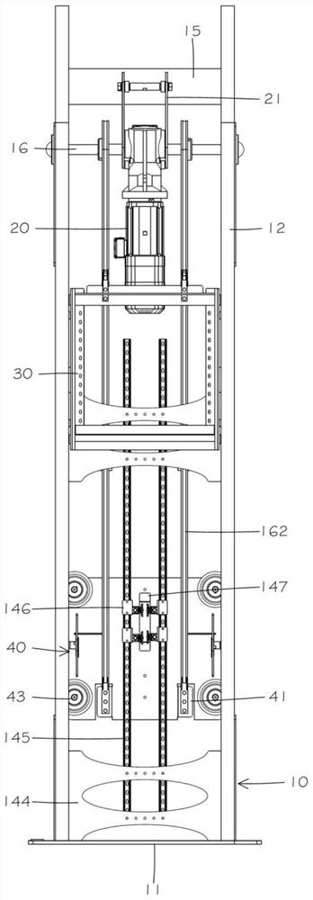 Vertical lifting type oil pumping unit