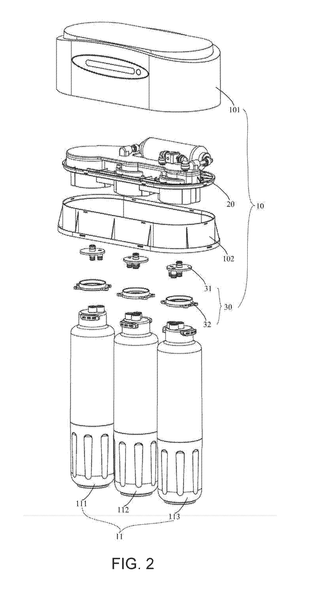 Reverse osmosis filtration system without pressure tanks