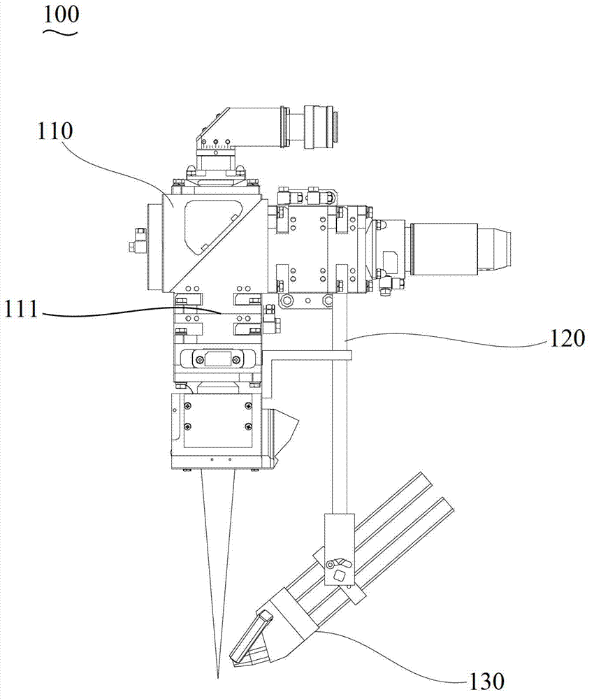 Laser welding device and welding method