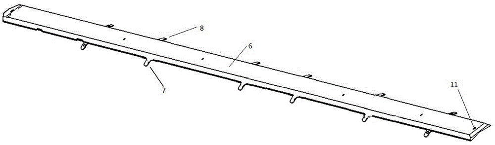 Guided missile and cable fairing and engine cabin segment missile body thereof