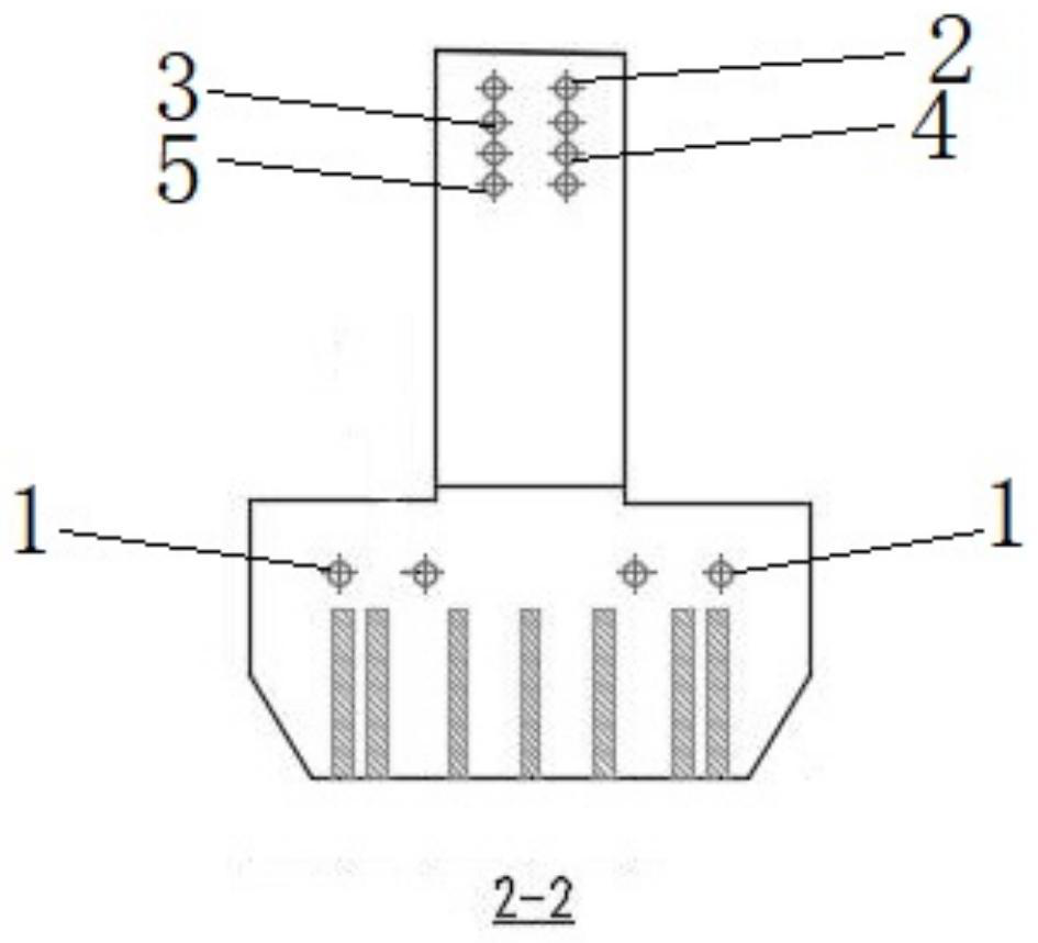 Structure and method for converting stress state of large cantilever basket type prefabricated bent cap