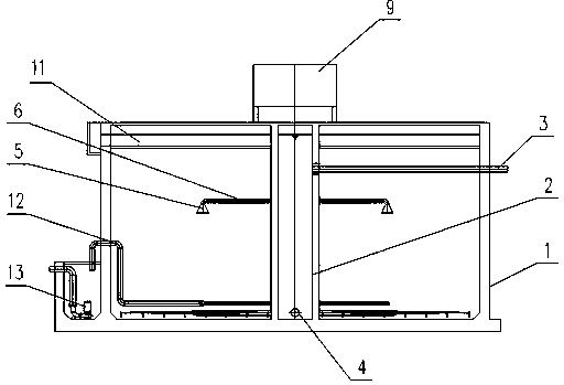 Variable-speed up-flow hydrolysis acidification reactor