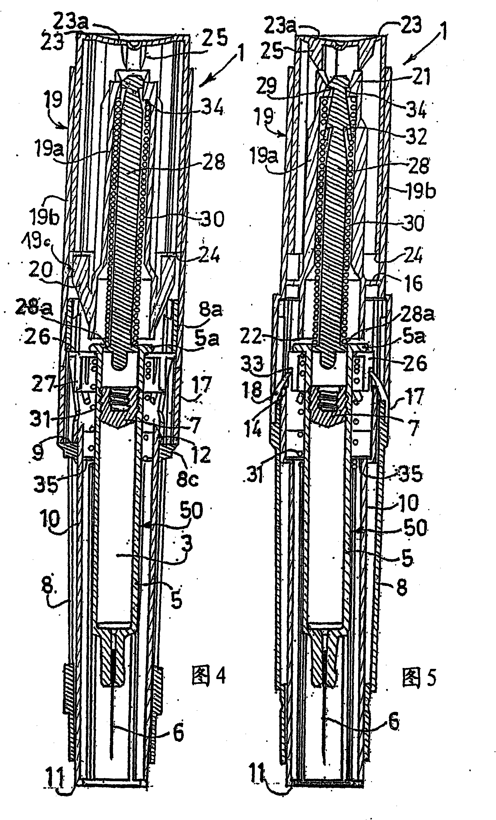 Autoinjector with trigger positionable in active position by movement of a safety shield and indication of the active position