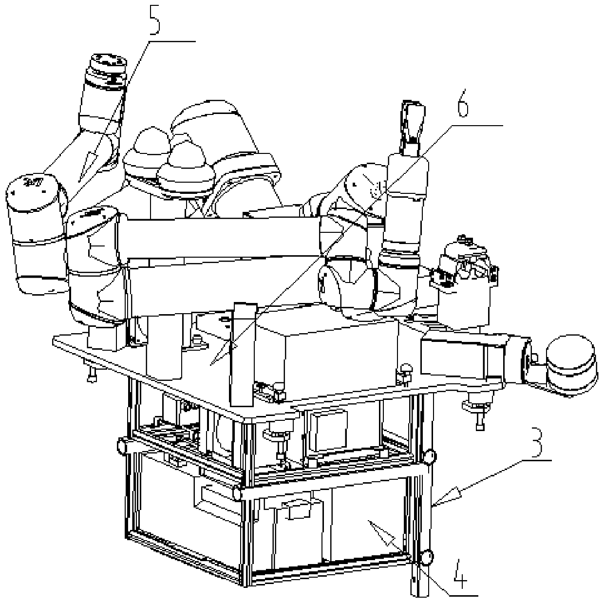 Control system of live-working robot and live-working robot