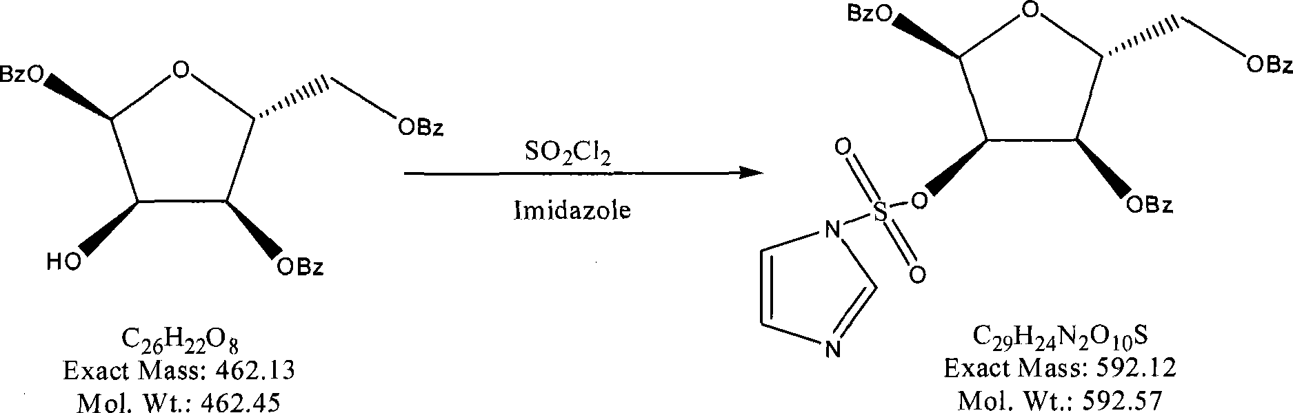 Method for preparing clofarabine raw material medicament