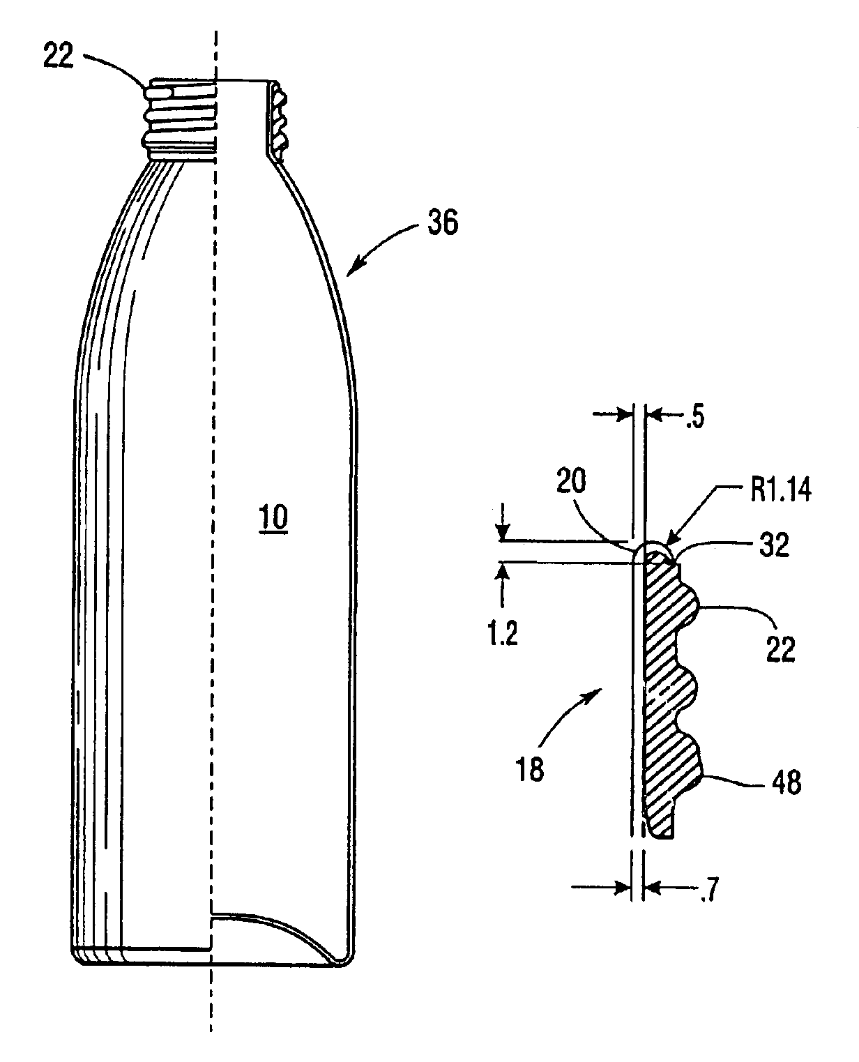 Method of affixing a threaded sleeve to the neck of an aluminum container