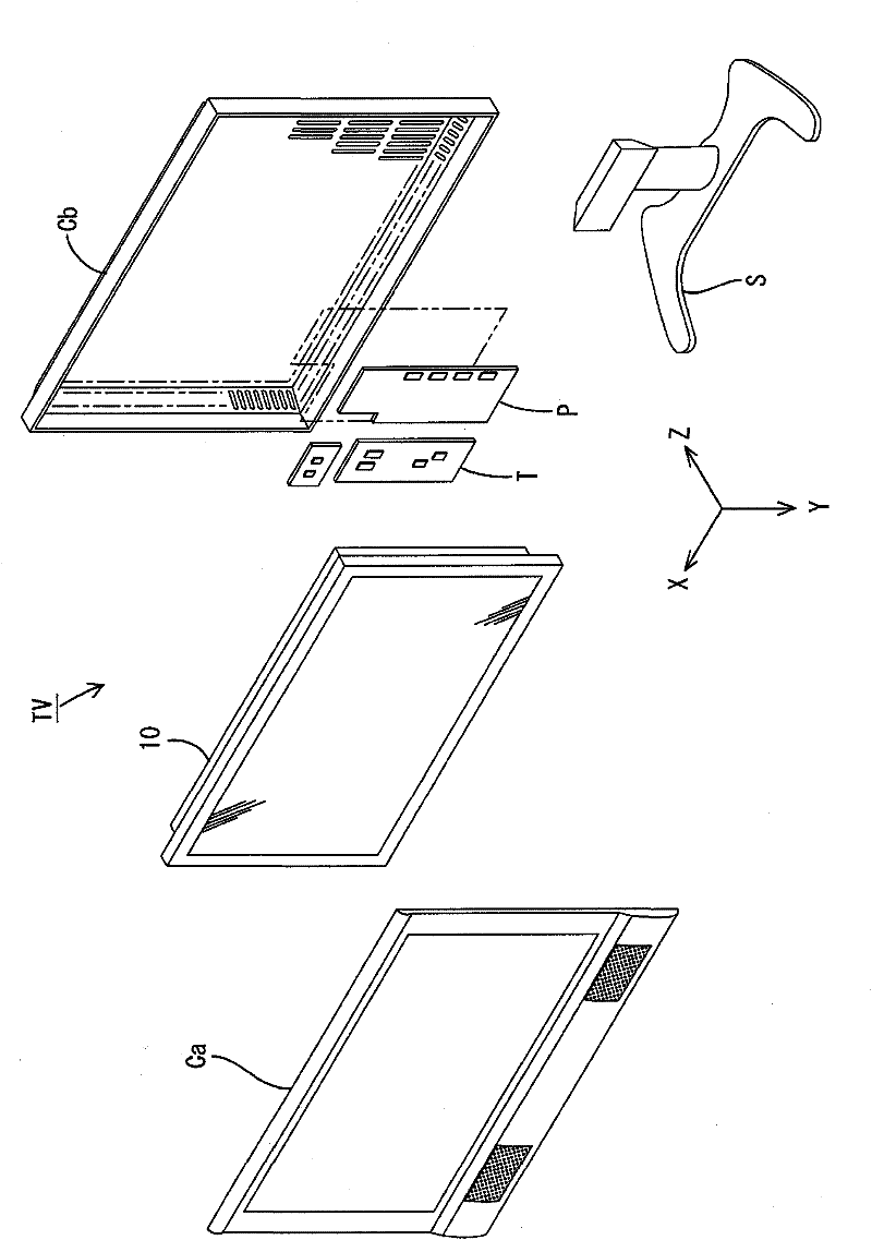 Lighting device, display device and television receiver