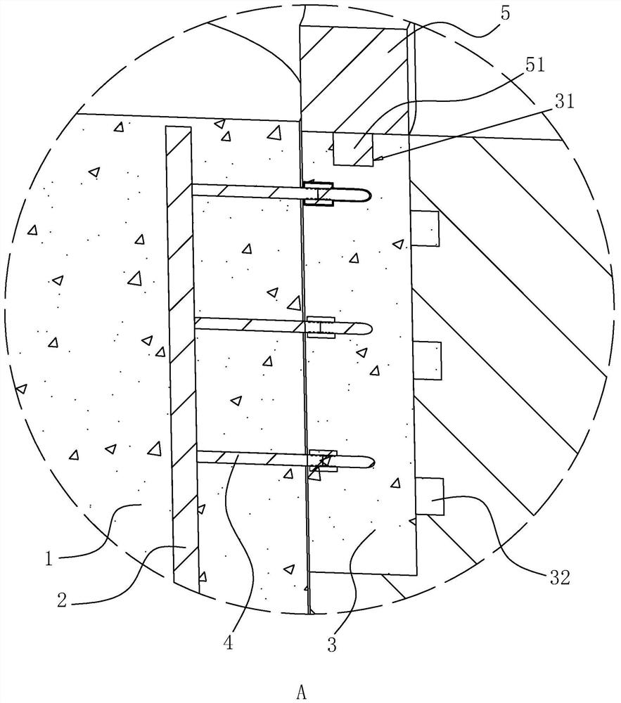 Rotary drilling rig construction pile foundation structure and construction method thereof