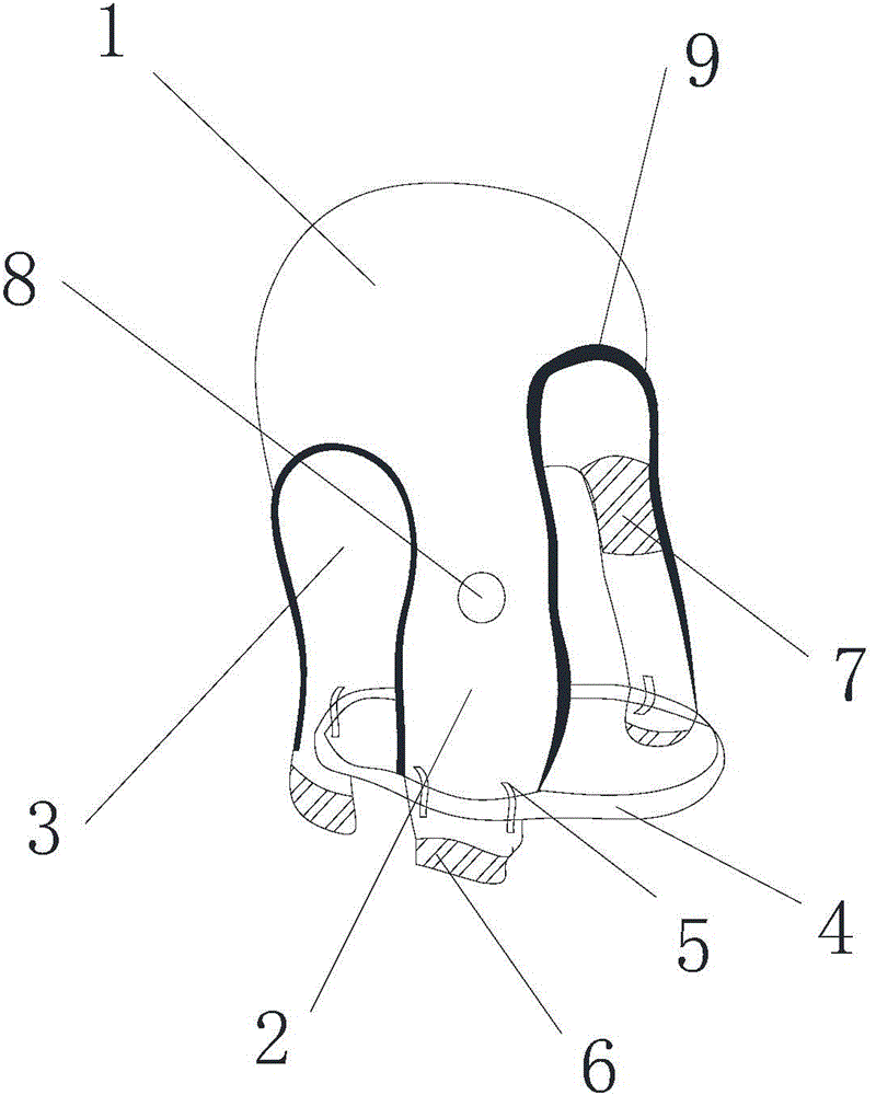 Rhesus monkey head tube protection cap