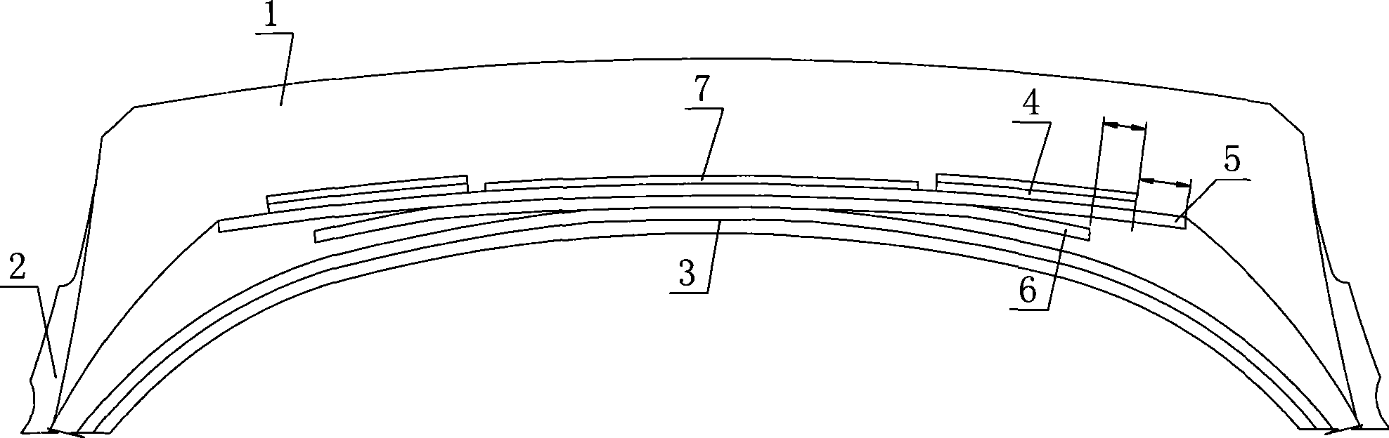 All-steel radial tire with zero degree undertread structure