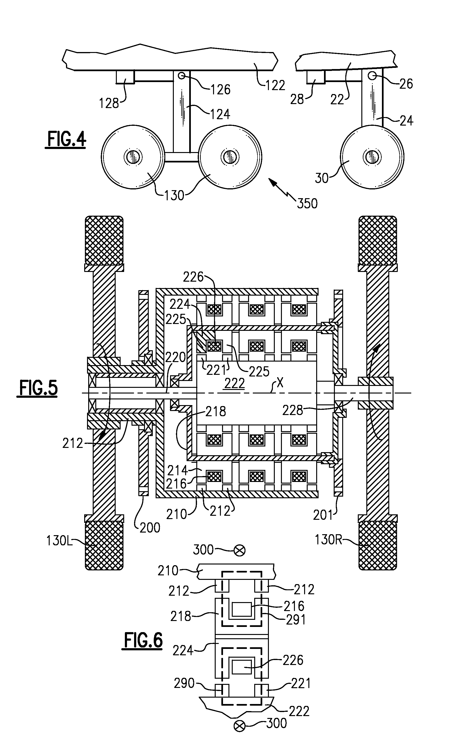 Transverse flux machine utilized as part of a combined landing gear system