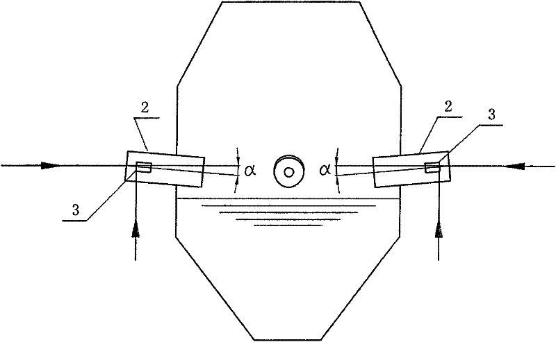 Method and device for removing sulfur dioxide and nitric oxide by combining dual-shaft clash smoke gas