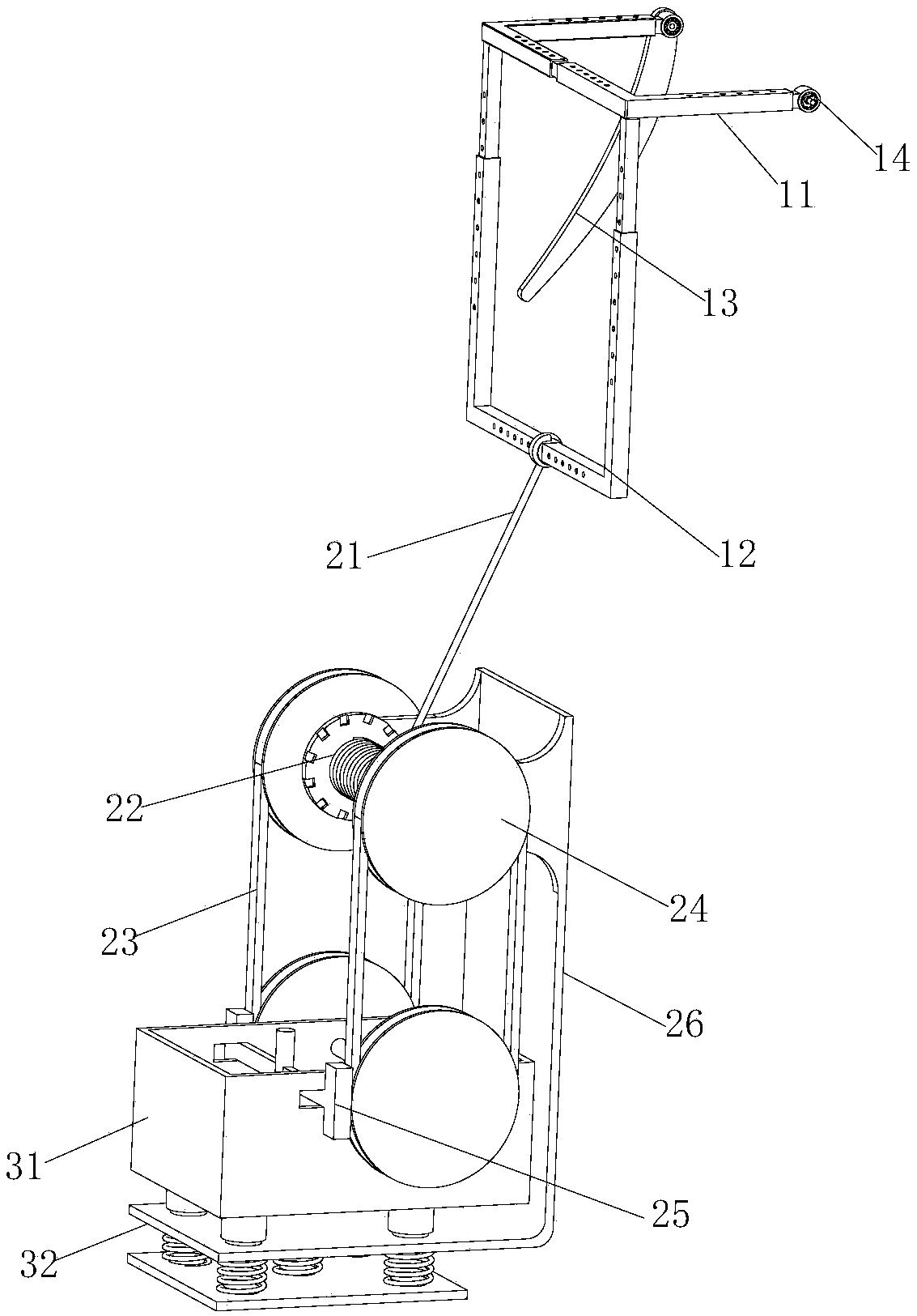 Rapid escape equipment for high floor