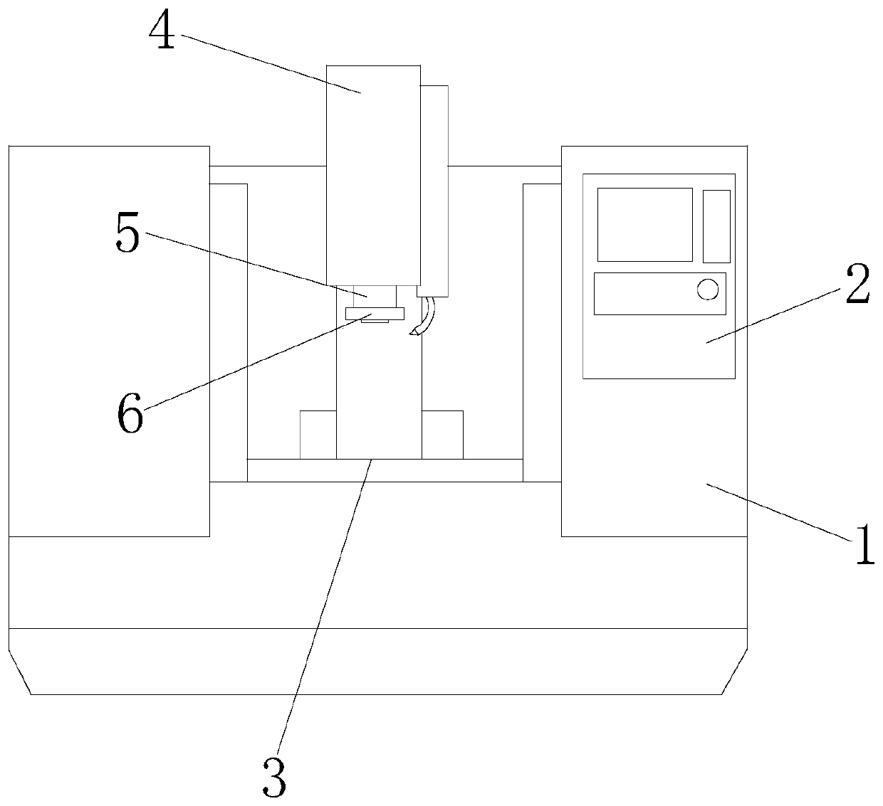 Numerical control metal cutting machine tool