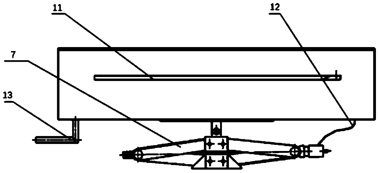 Ascending descending and water drainage integrated device of automatic garage floodgate