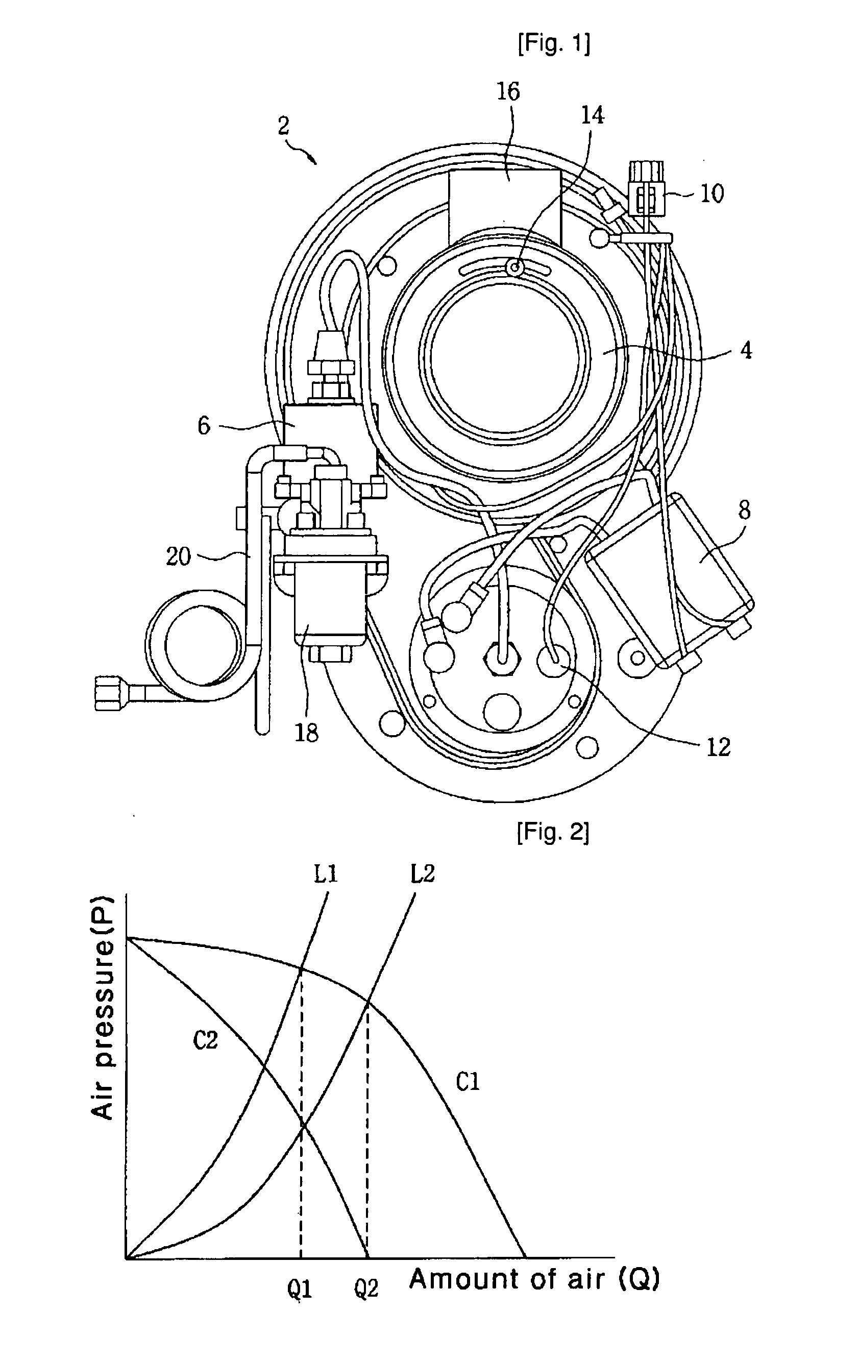 System and Control Method of Oil Burner's Suitable Burning Ratio Using Air Pressure Sensor