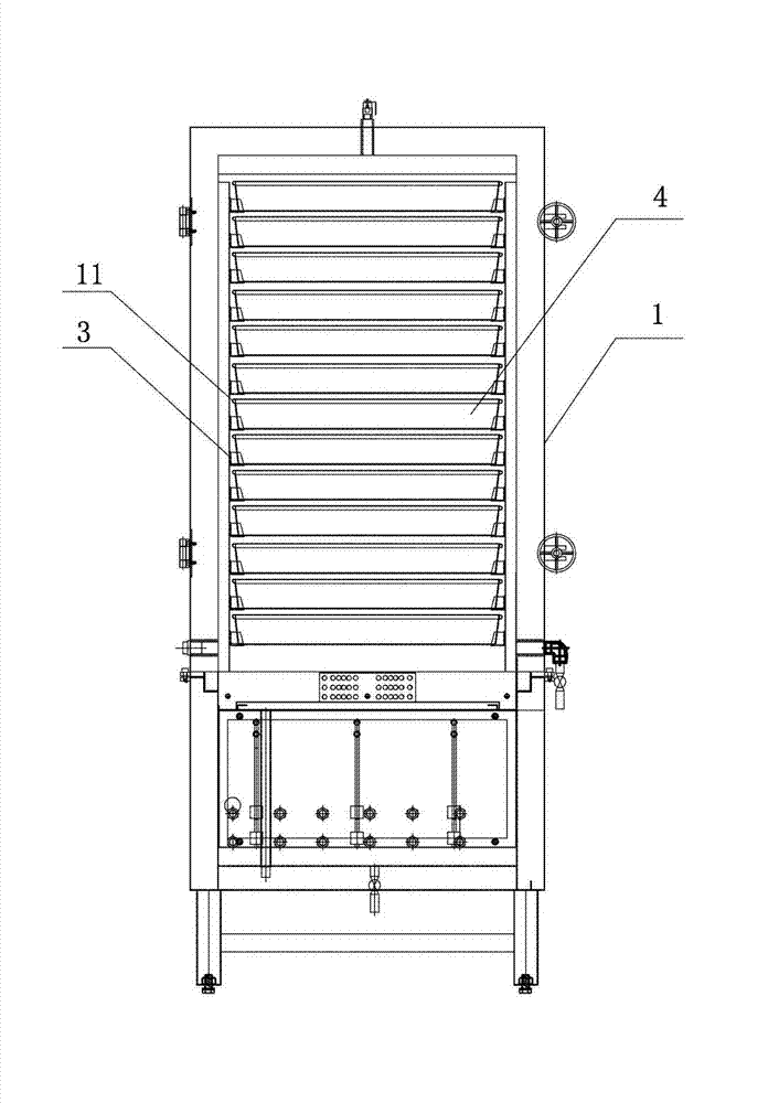 Rice steaming cabinet