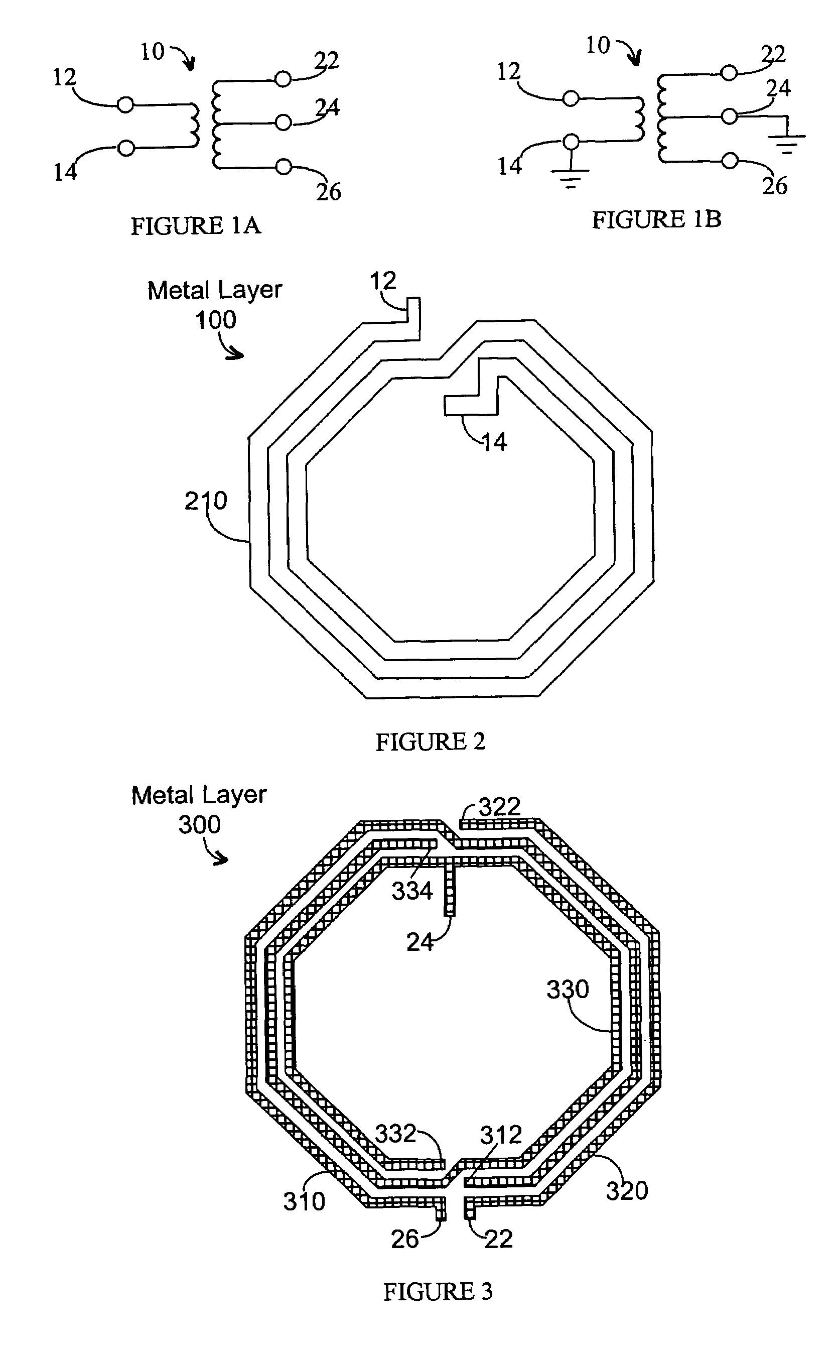 Integrated high frequency balanced-to-unbalanced transformers