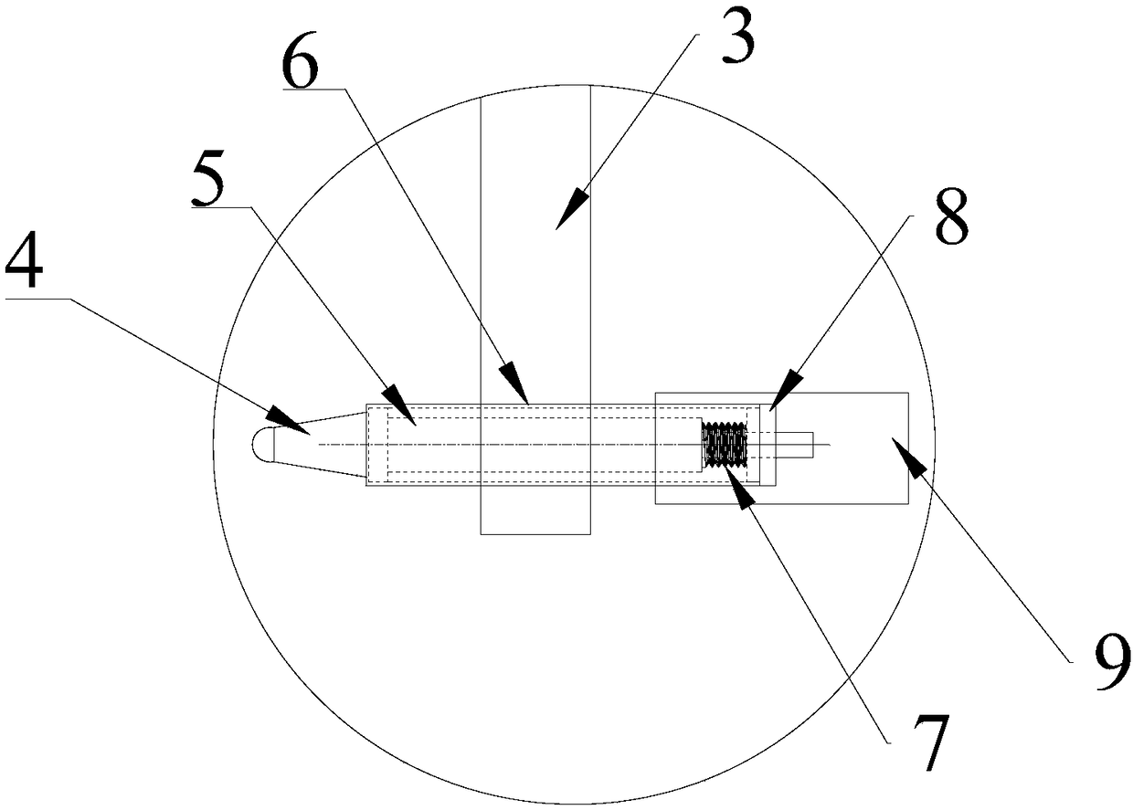 Device for measuring wall thickness