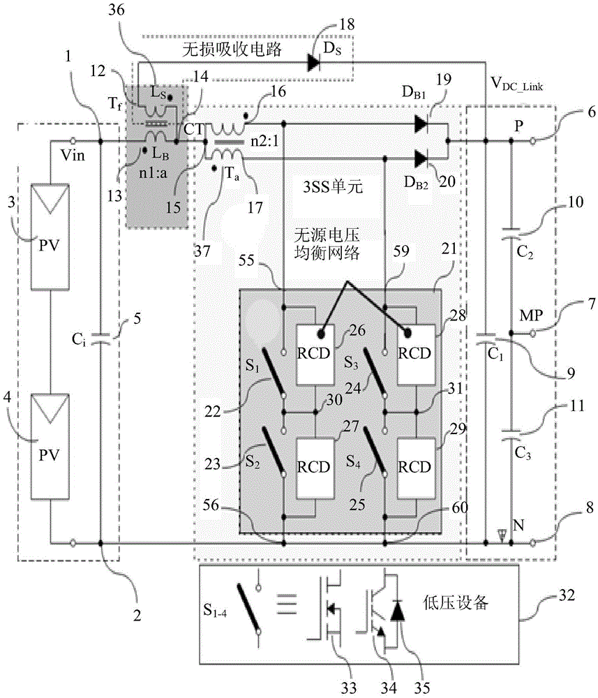 DC-DC boost converter for photovoltaic applications based on the concept of the three-state switching cell