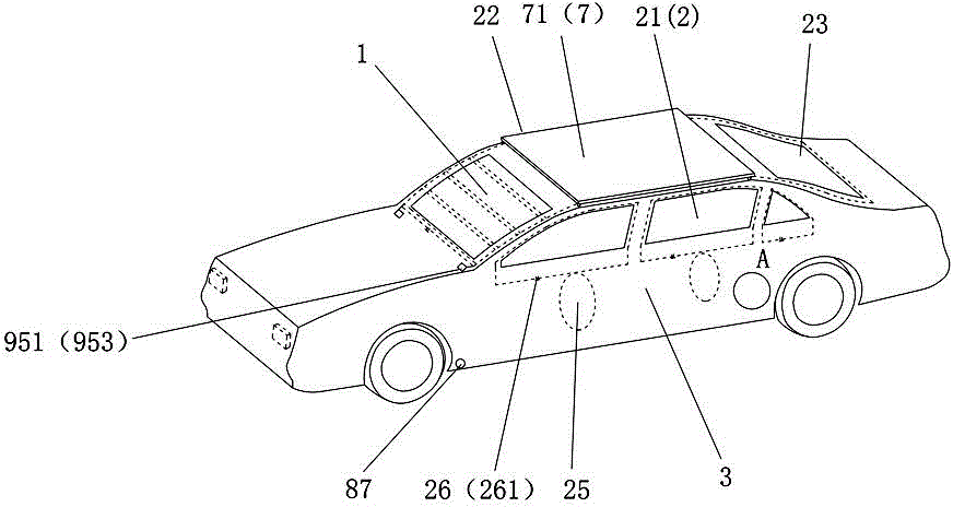 Shaded full-automatic solar automotive sun-blocking device