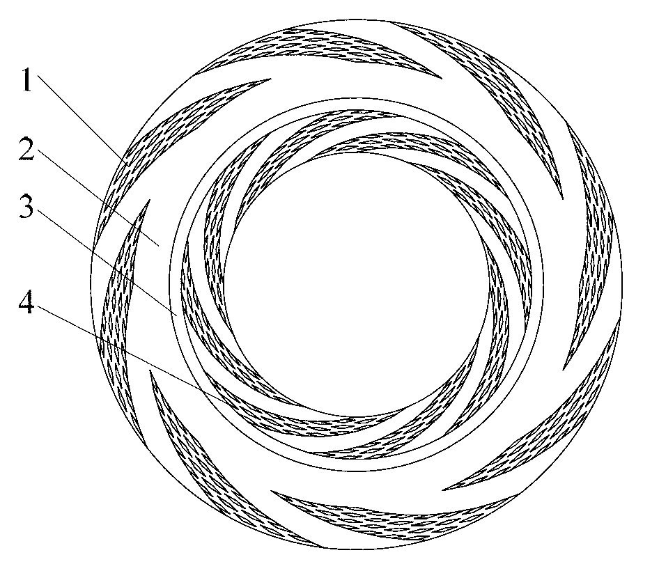 Micro-bulge double-layer composite groove deep end surface mechanical seal structure