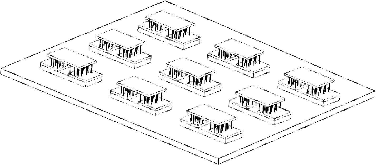 Multichannel carbon nanotube sensor and preparation method thereof