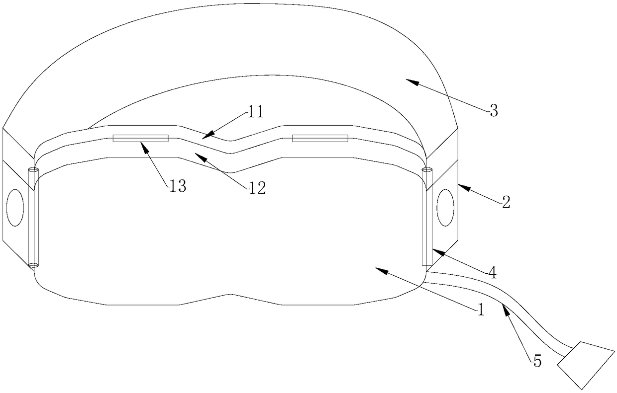 Heating eye treatment device