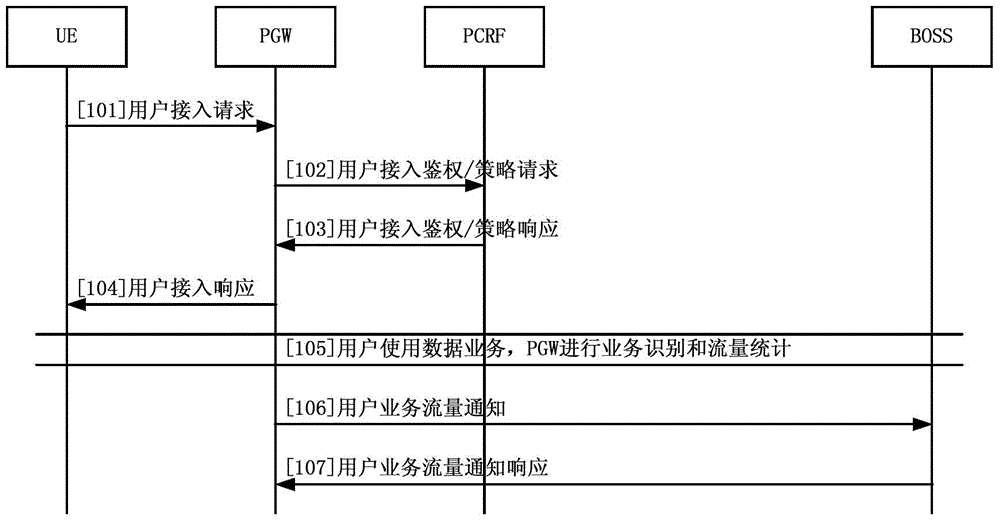 Service billing method and system, feature service server and packet data network gateway