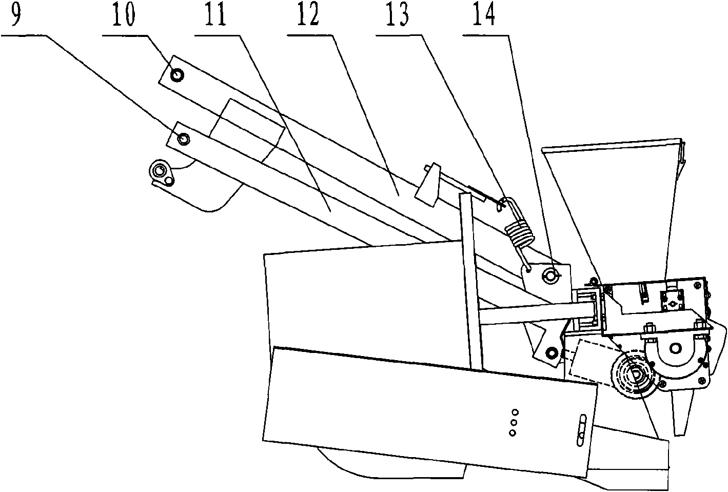 Synchronous ditching ridging fertilizing seeder for paddy field