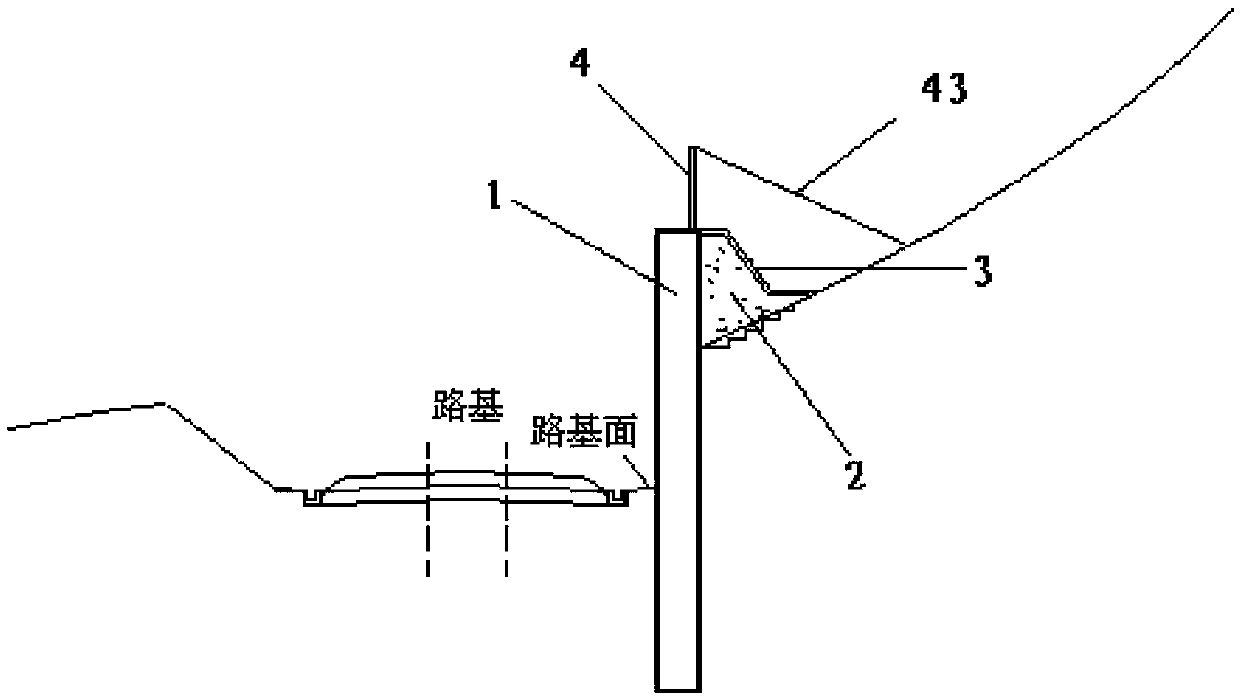 Protection method for rock fall in deep excavation road cutting