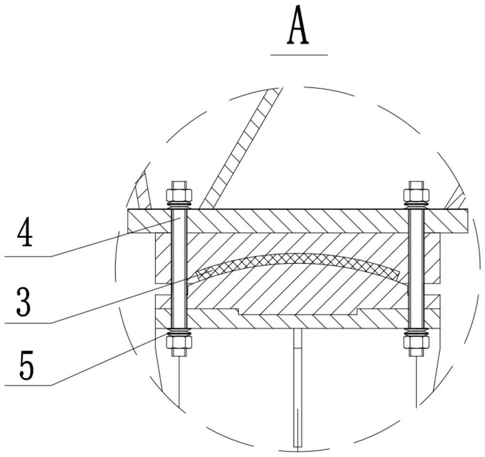 Supporting device for large-diameter pipeline