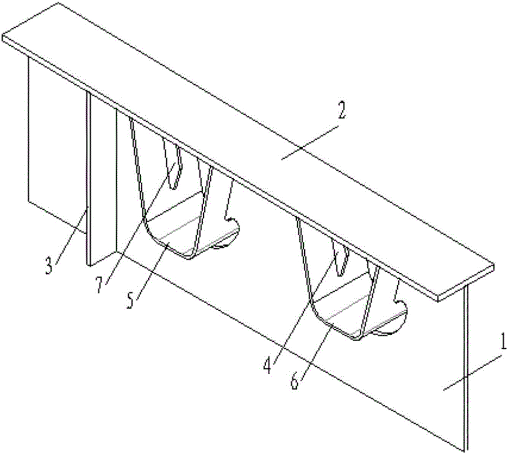 Orthotropic steel bridge deck closed stiffening rib structure with built-in rib strips