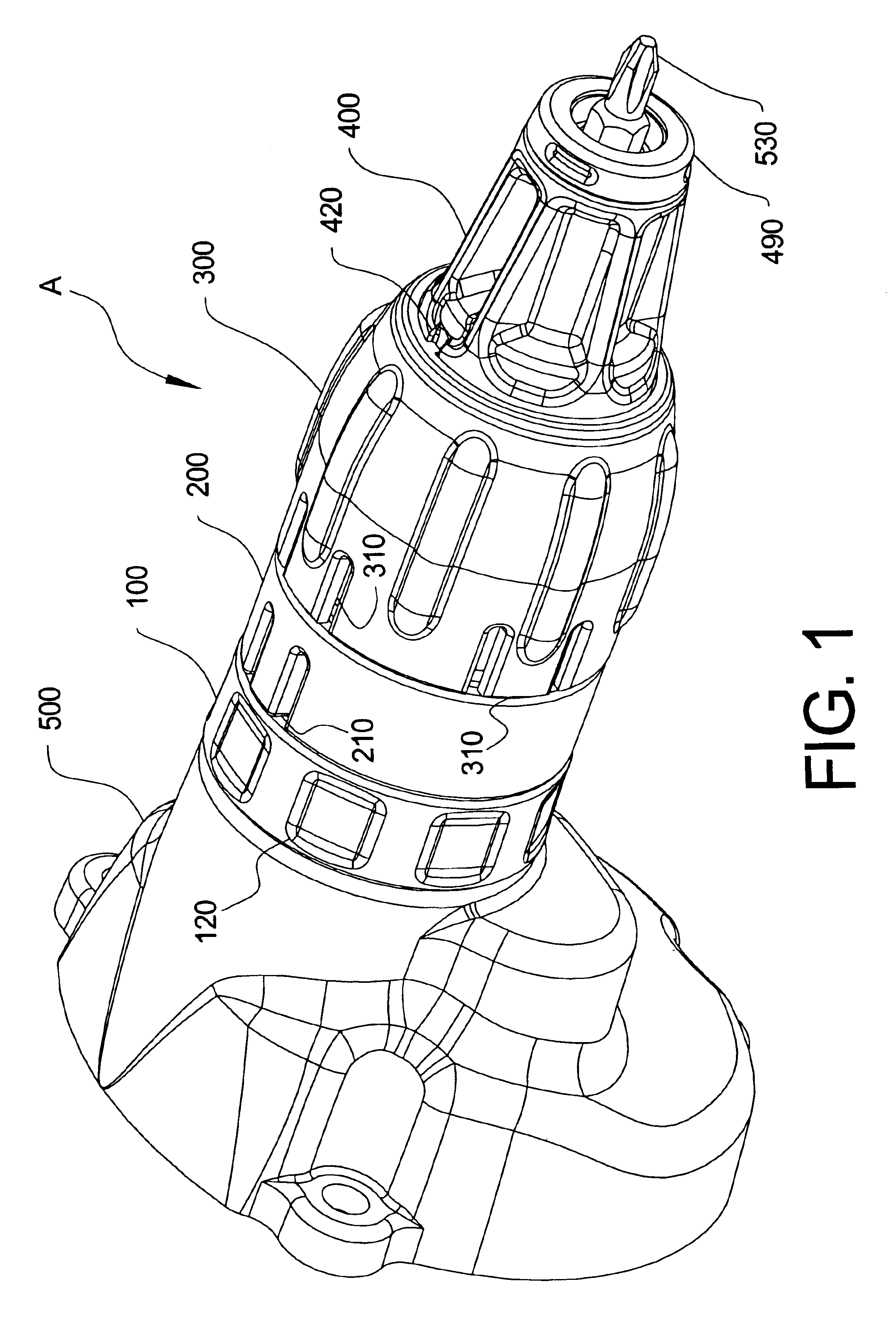 Depth adjusting system for a screw gun