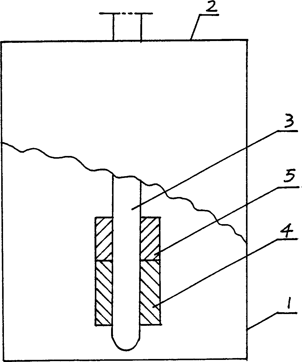 Electric arc preventing method and transitional quencher with the same method